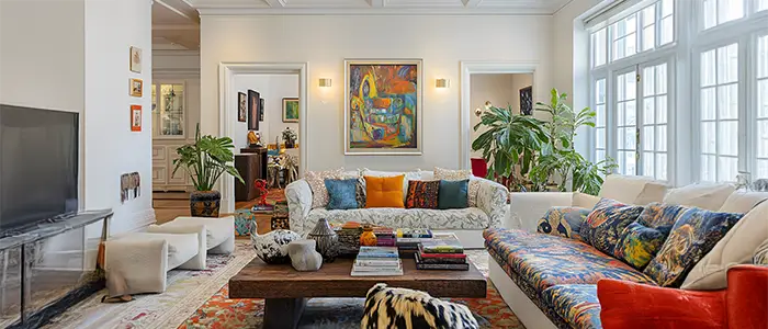 Bohemian style interior design